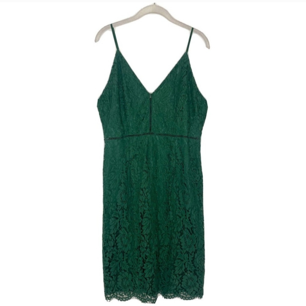 Astr- Emerald Green Lace Dress